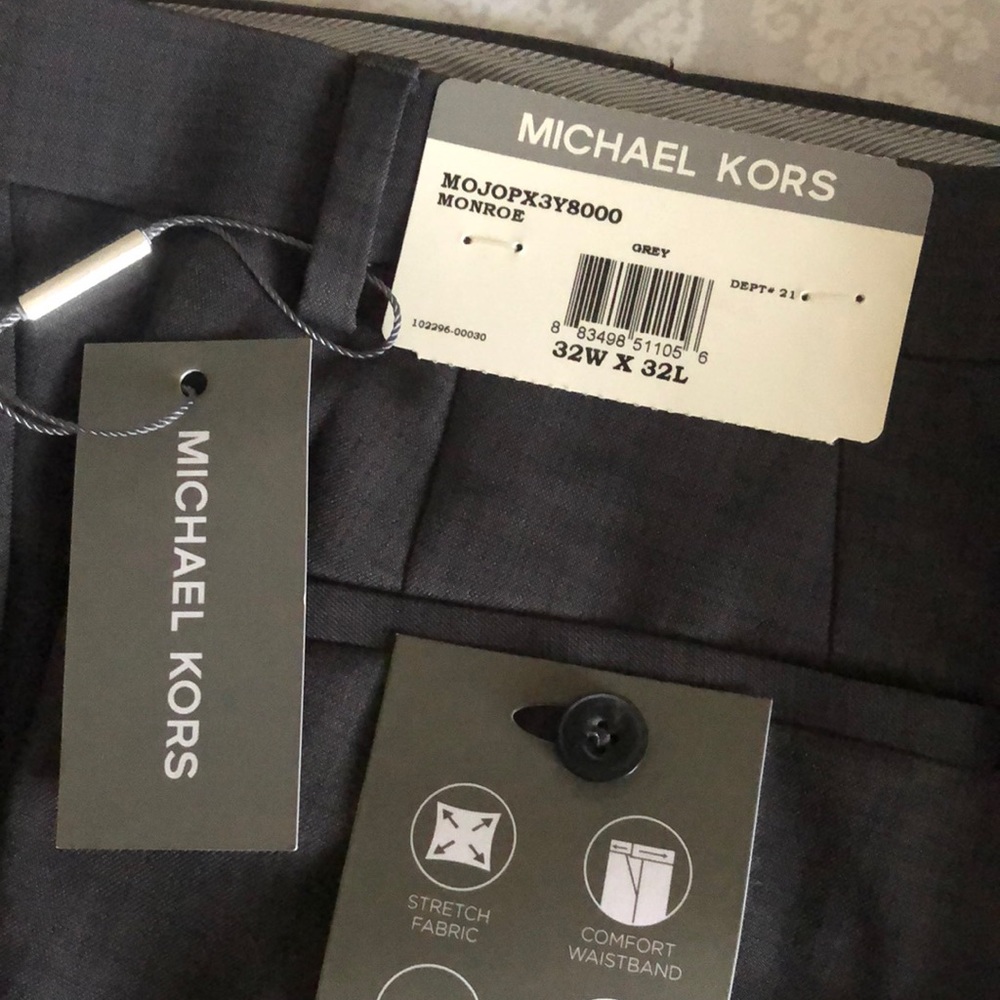 NWT Men’s Michael Kors Grey Dress Pants 32X32